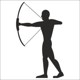 90 cm Okçu Folyo Sticker