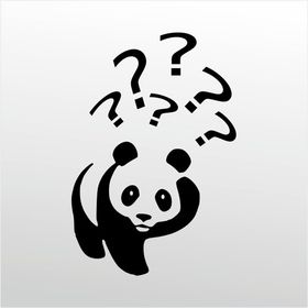 90 cm Panda Folyo Sticker