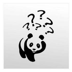 90 cm Panda Folyo Sticker