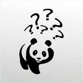 90 cm Panda Folyo Sticker