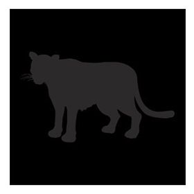 90 cm Panter Folyo Sticker