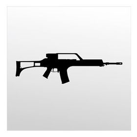 90 cm Rıfle 7.62 mm Folyo Sticker