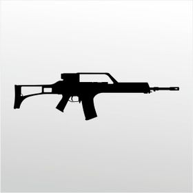 90 cm Rıfle 7.62 mm Folyo Sticker