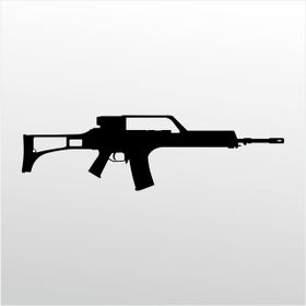 90 cm Rıfle 7.62 mm Folyo Sticker