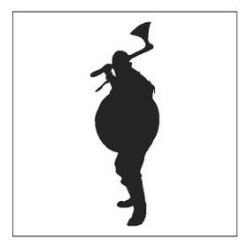90 cm Savaşçı Folyo Sticker