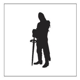 90 cm Savaşçı Folyo Sticker