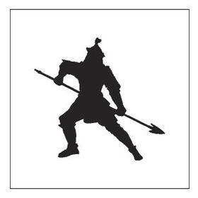 90 cm Savaşçı Folyo Sticker
