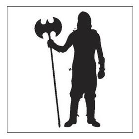 90 cm Savaşçı Folyo Sticker