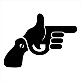 90 cm Silahlar Folyo Sticker