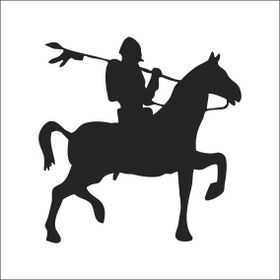 90 cm Şovalye Folyo Sticker