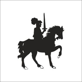 90 cm Şovalye Folyo Sticker