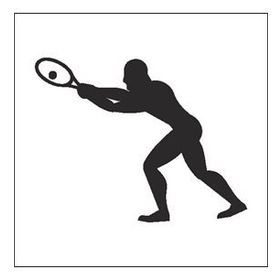 90 cm Tenisci Folyo Sticker