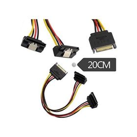 90 Derece Klipsli Sata Power Hdd Güç Çoklayıcı
