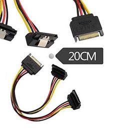 90 Derece Klipsli Sata Power Hdd Güç Çoklayıcı