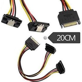 90 Derece Klipsli Sata Power Hdd Güç Çoklayıcı