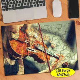 90080029 Keman Çalan Sanatkar Eller 240 Parça Puzzle Yapboz