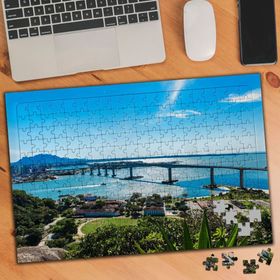 901 Brezilya Köprüsü Tatil Kasabası 240 Parça Puzzle Yapboz