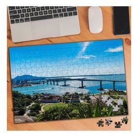 901 Brezilya Köprüsü Tatil Kasabası 240 Parça Puzzle Yapboz