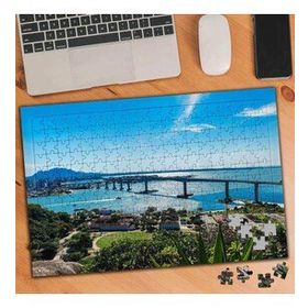 901 Brezilya Köprüsü Tatil Kasabası 240 Parça Puzzle Yapboz