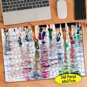 90179932 Maraton Koşucuları Spor 240 Parça Puzzle Yapboz