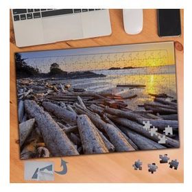 902 Odun Parçaları Ve Deniz Manzarası 240 Parça Puzzle Yapboz Tablo