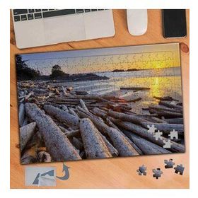 902 Odun Parçaları Ve Deniz Manzarası 240 Parça Puzzle Yapboz Tablo
