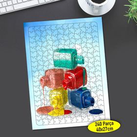 90248390 Renkli Ojeler Güzellik Merkezi 240 Parça Puzzle Yapboz