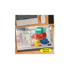 90337452 Renkli Ojeler Güzellik Merkezi 240 Parça Puzzle Yapboz