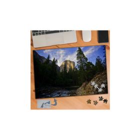 904 Irmak Kenarında Ağaç Manzarası 240 Parça Puzzle Yapboz Tablo