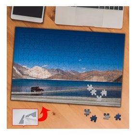 90458 Deniz Kenarında Jeep Araç 240 Parça Puzzle Yapboz Tablo