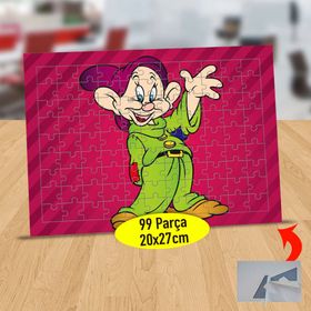 904910 Şapkalı Sevimli Şapşal Cüce 99 Parça Puzzle Yapboz Tablo