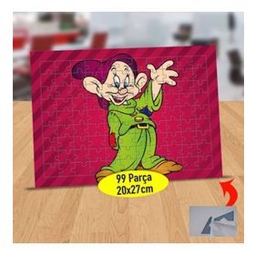 904910 Şapkalı Sevimli Şapşal Cüce 99 Parça Puzzle Yapboz Tablo