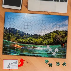 90496 Denizde Yüzen İnsanlar 240 Parça Puzzle Yapboz Tablo