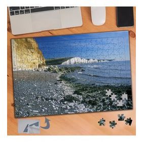 907 Deniz Kıyısı Dağ Tatil 240 Parça Puzzle Yapboz Tablo