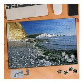 907 Deniz Kıyısı Dağ Tatil 240 Parça Puzzle Yapboz Tablo