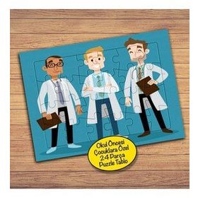 907 Sağlık Personeli Doktor 24 Parça Çocuklara Özel Yapboz Tablo