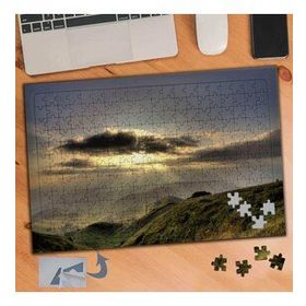 908 Bulut Ardında Güneş Manzara 240 Parça Puzzle Yapboz Tablo