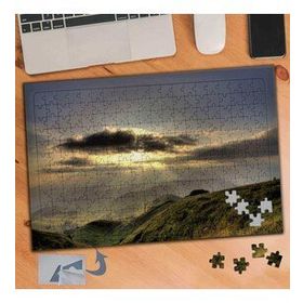908 Bulut Ardında Güneş Manzara 240 Parça Puzzle Yapboz Tablo