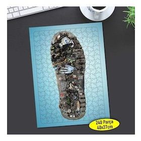 90912450 Çevre Kirliliği Sorunu 240 Parça Puzzle Yapboz