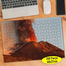 90936459 Volkanik Dağ Patlaması Afet 240 Parça Puzzle Yapboz