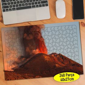 90936459 Volkanik Dağ Patlaması Afet 240 Parça Puzzle Yapboz