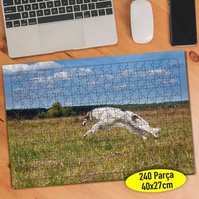 90982032 Rus Borzoy Cinsi Köpek 240 Parça Puzzle Yapboz