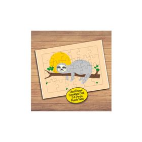 90PZ Ağaçtaki Sevimli Hayvan Çocuklara Özel Puzzle Yapboz Tablo