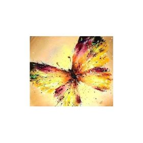 90x110 cm Altın Kelebek Sayılarla Boyama Seti Rulo Duvar Sticker