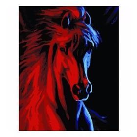 90x110 cm Atların Efendisi Sayılarla Boyama Seti Rulo Duvar Sticker