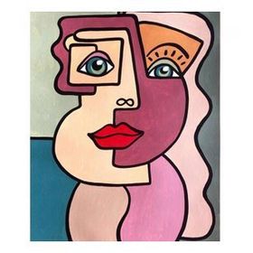 90x110 cm Frida ve Gogh Sayılarla Boyama Seti Rulo Duvar Sticker