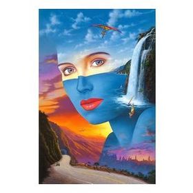 90x110 cm Gelecek Rüyası Sayılarla Boyama Seti Rulo Duvar Sticker