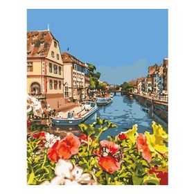 90x110 cm Kanal Çiçekleri Sayılarla Boyama Seti Rulo Duvar Sticker