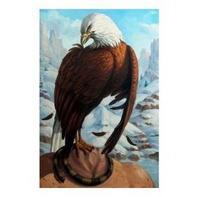 90x110 cm Kartal Düşüncesi Sayılarla Boyama Seti Rulo Duvar Sticker
