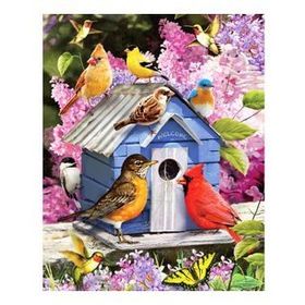 90x110 cm Kuşların Evi Sayılarla Boyama Seti Rulo Duvar Sticker